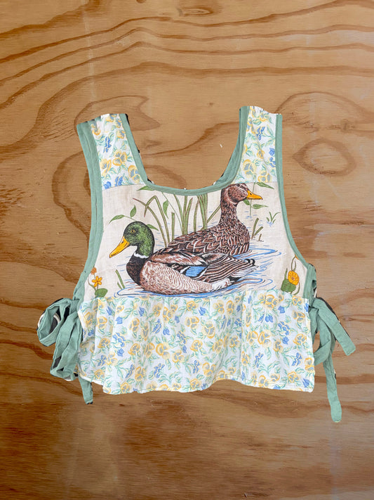 Vintage duck apron top Size 9-10