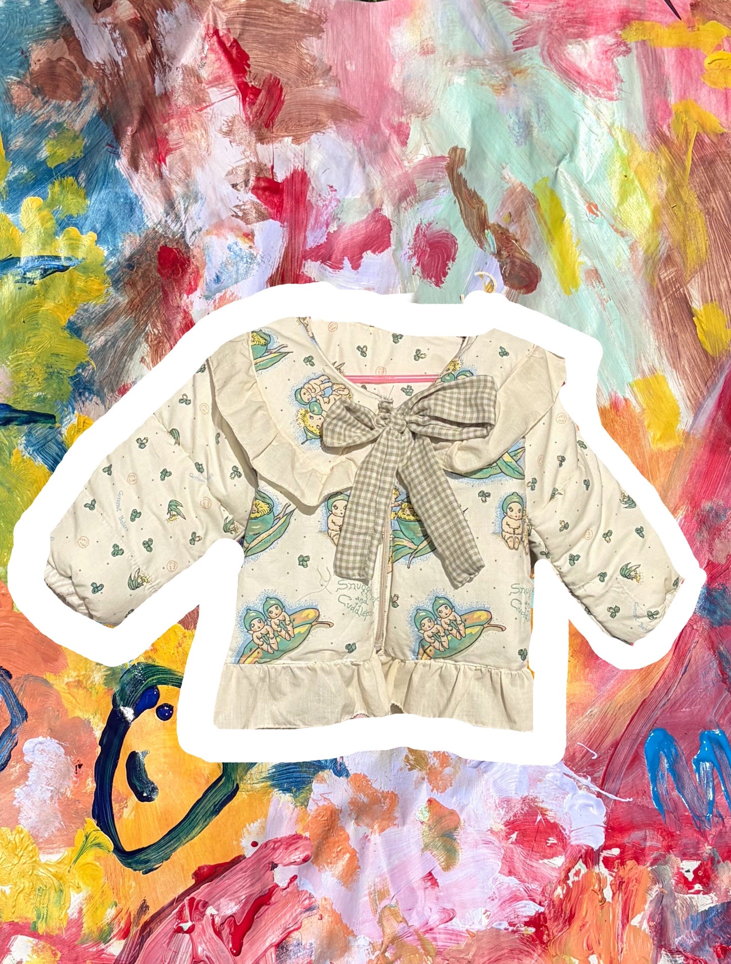 Vintage May Gibbs Quilted zip up jacket / Age: 5