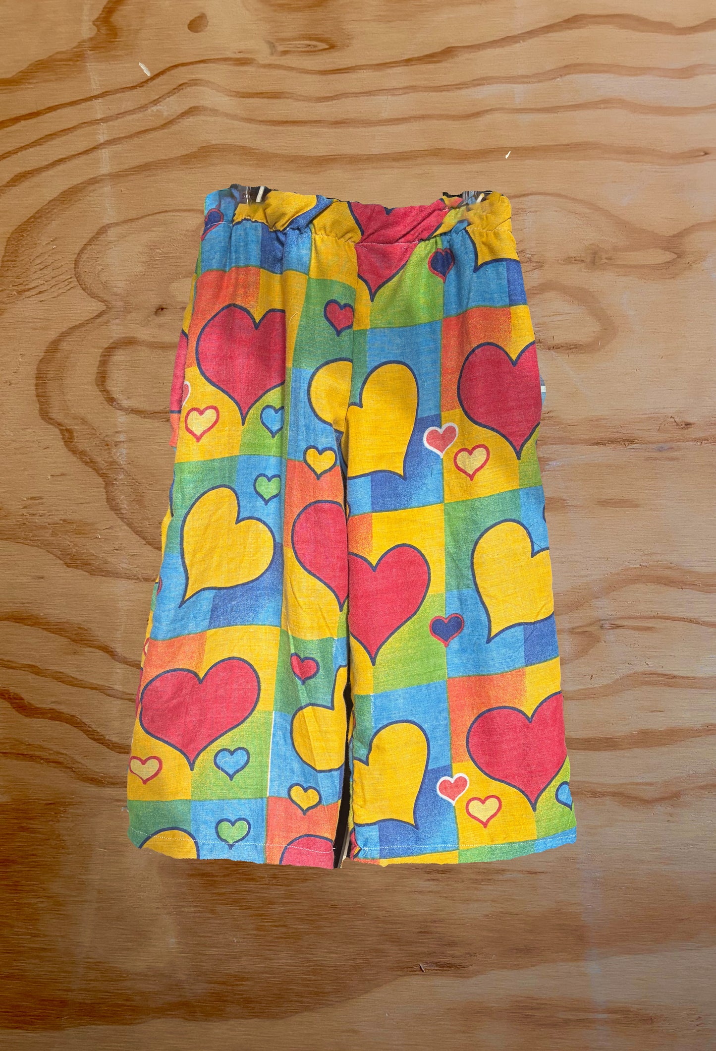 Vintage 80s heart print pant Size / Age: 7
