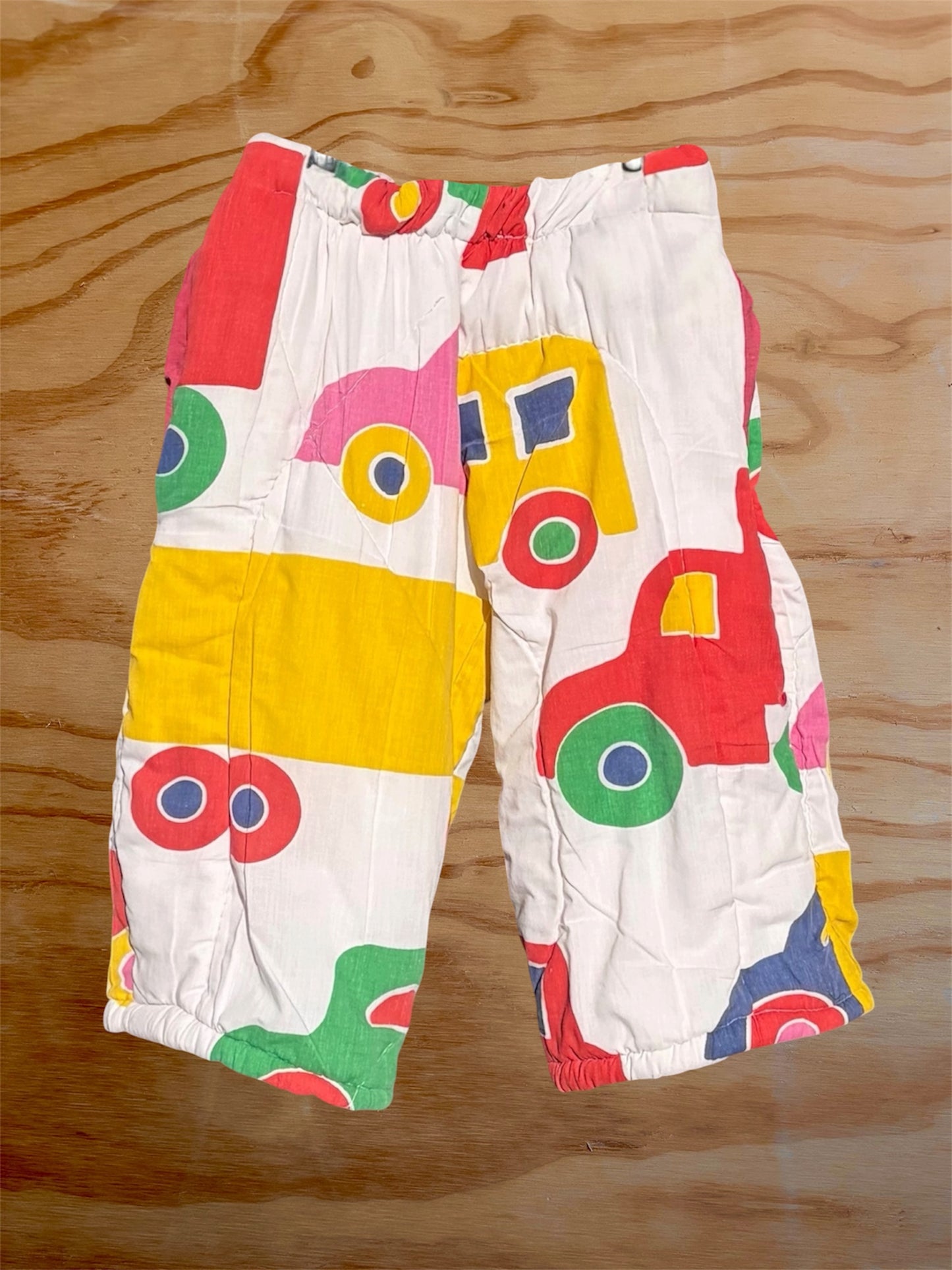 Vintage 60s car quilt pant Size / Age: 6