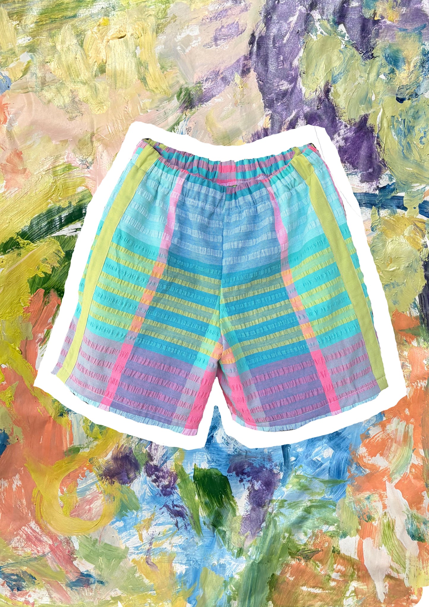 Multi colour check short  Size / Age: 8