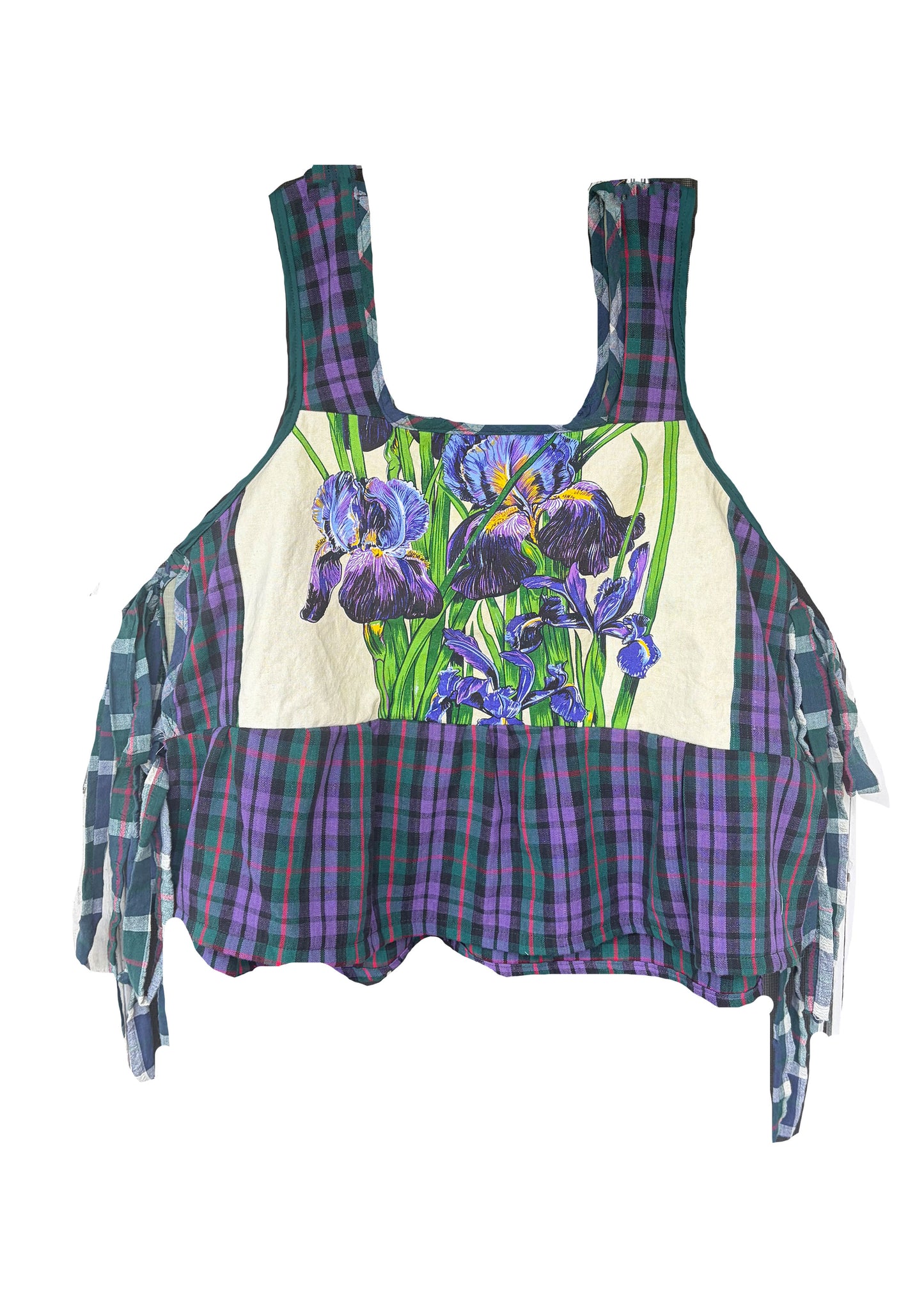 Violet iris Apron top Size XL