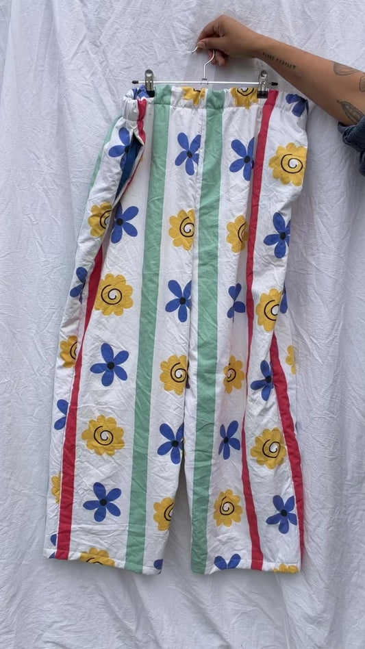 Primary floral Wide leg pant Size XL