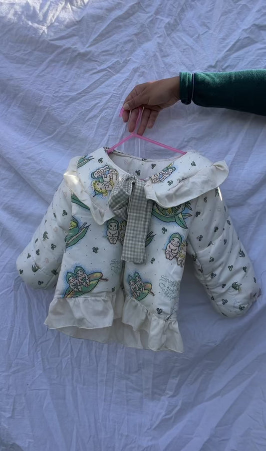 Vintage May Gibbs Quilted zip up jacket / Age: 5