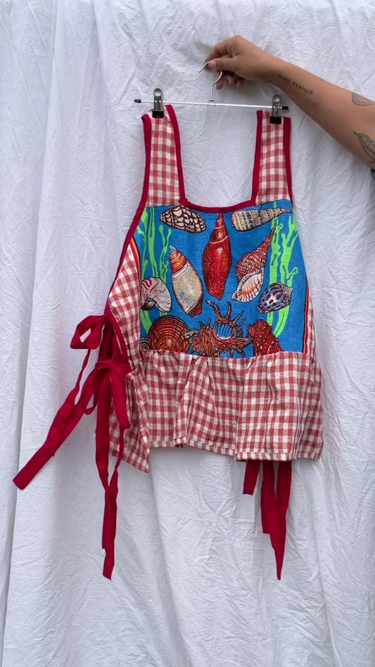 Sea shell Apron top Size XL